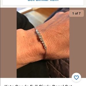 Kate spade full circle bezel crystal bolo slider